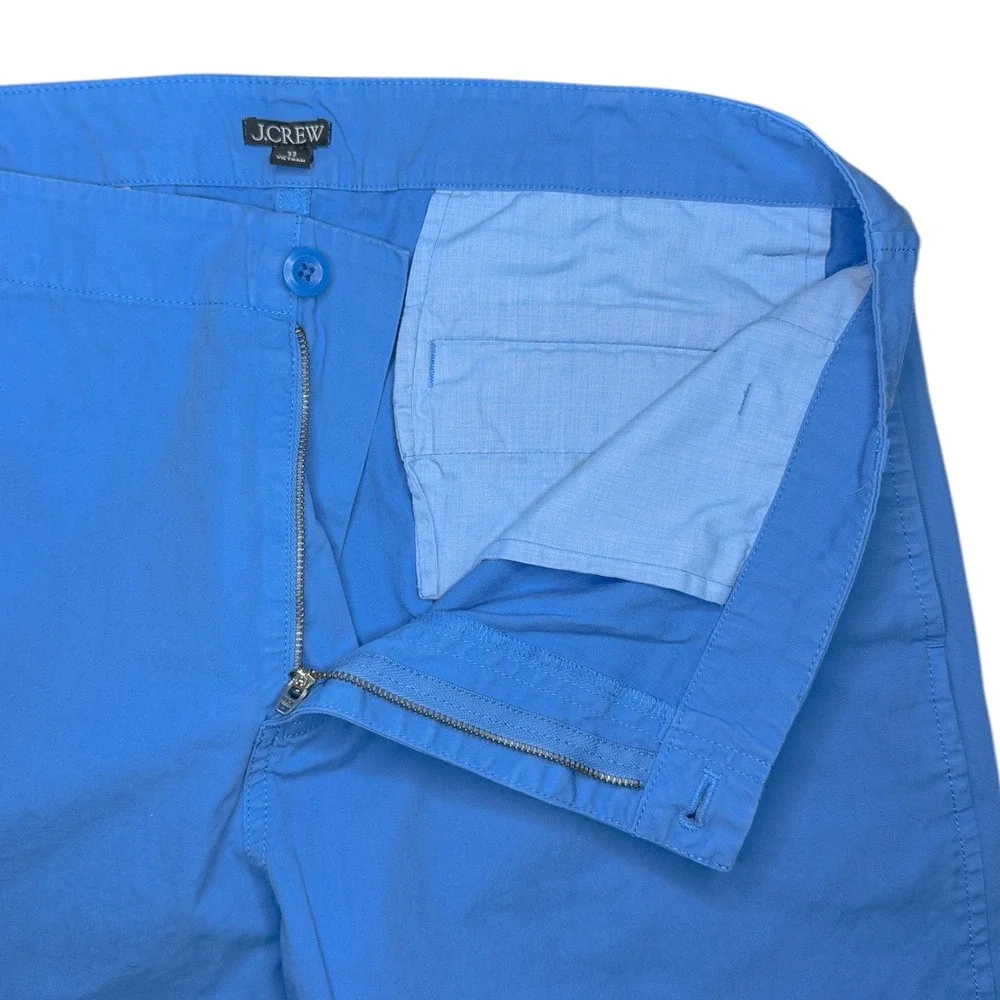 J Crew Pants Women's Size 32‎ Blue Sailor Heritage Chino Straight Leg Mid Rise
